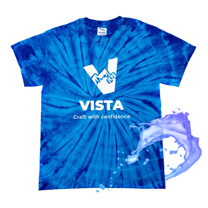 Vista T-Shirt Tie-Dye Blue