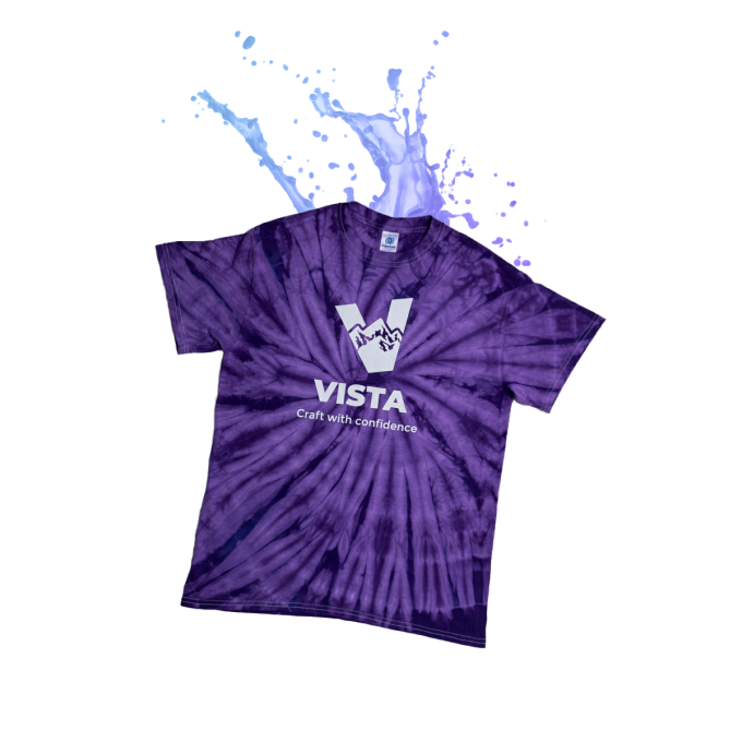 Vista T-Shirt Tie-Dye Purple